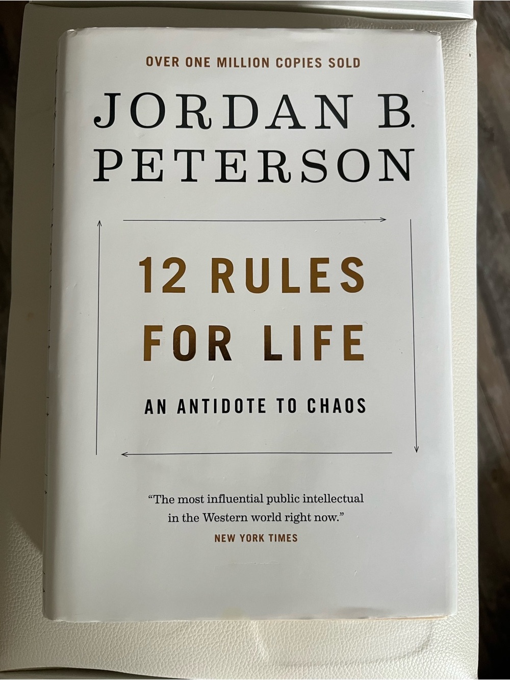 12 Rules for Life - White and Gold Hardcover Book